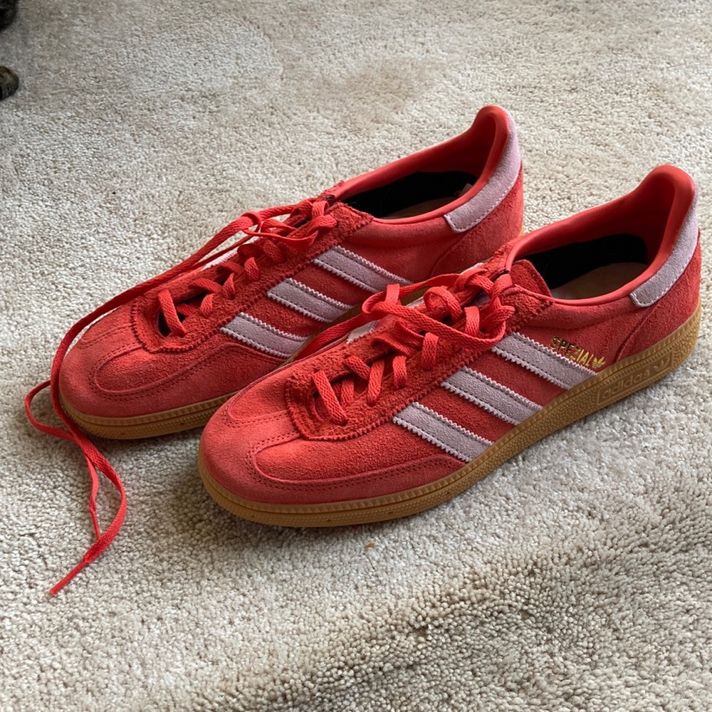 Adidas Handball Spezial Bright Red / Clear Pink / Gum US Mens Size 9